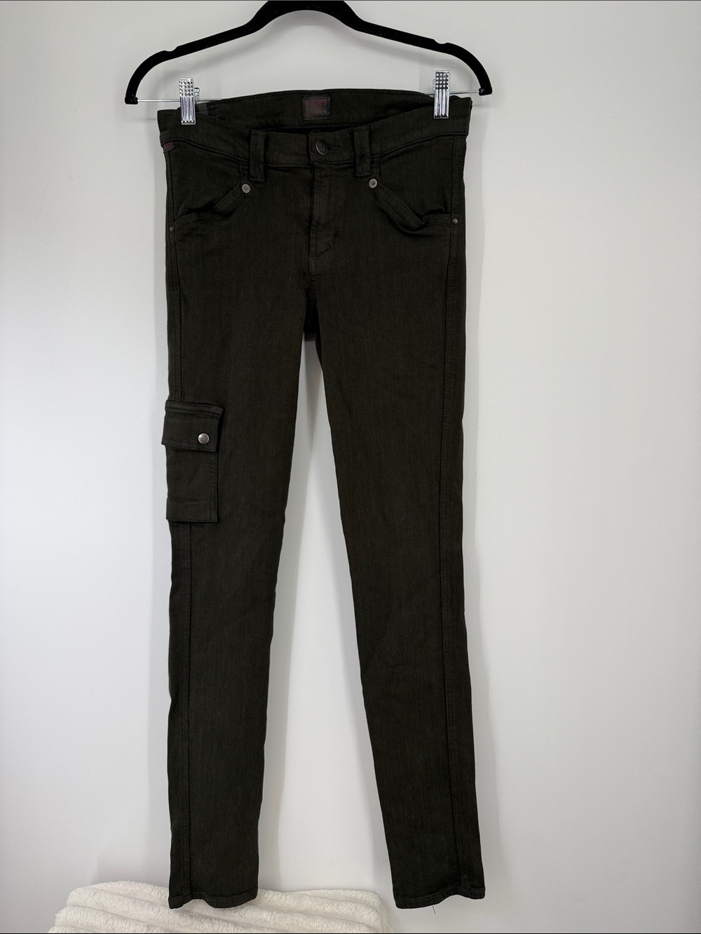 Citizens of Humanity Women’s Slim Cargo Jeans in Dark Olive Sz 29